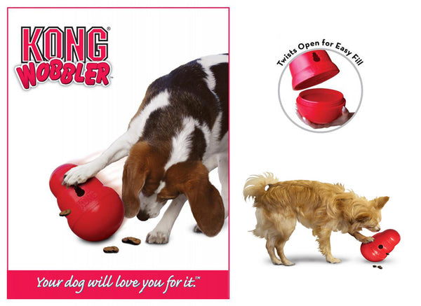 KONG Wobbler™ - Food dispensing toy for dogs - KONG / Direct-Vet