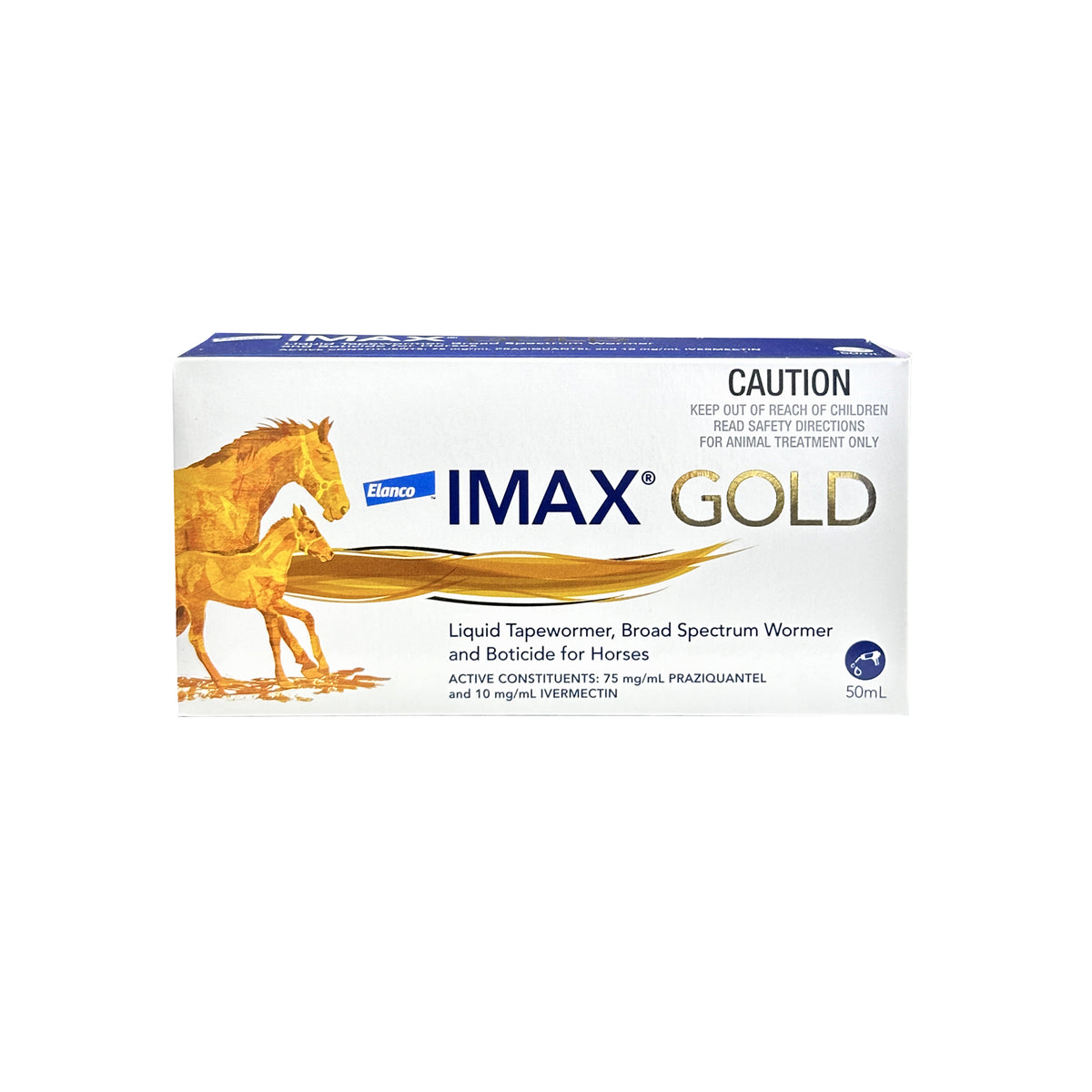 Imax Gold Broad Spectrum Wormer &amp; Boticide for Horses 50mL