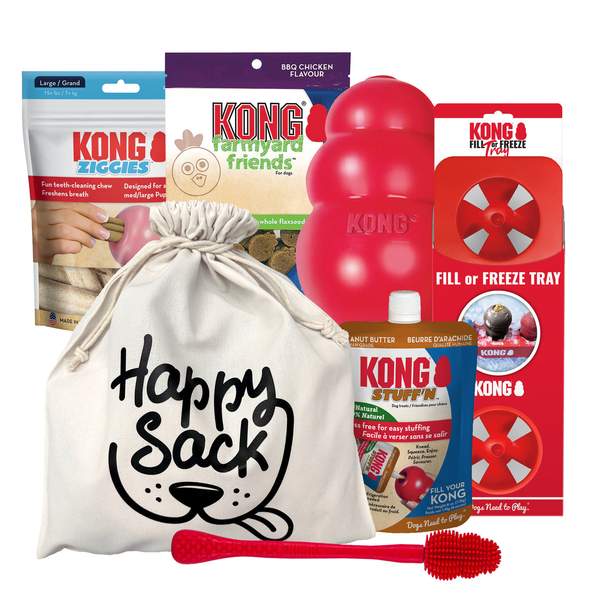 KONG Classic Stuff&#39;n Treat Happy Sack