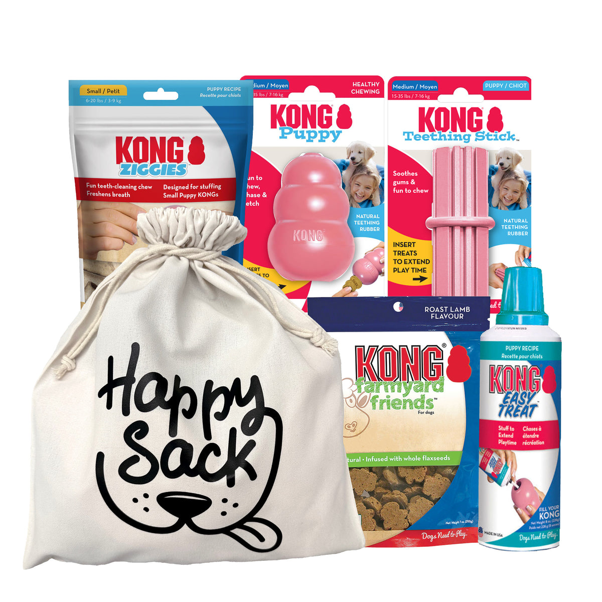 KONG Puppy Essentials Happy Sack