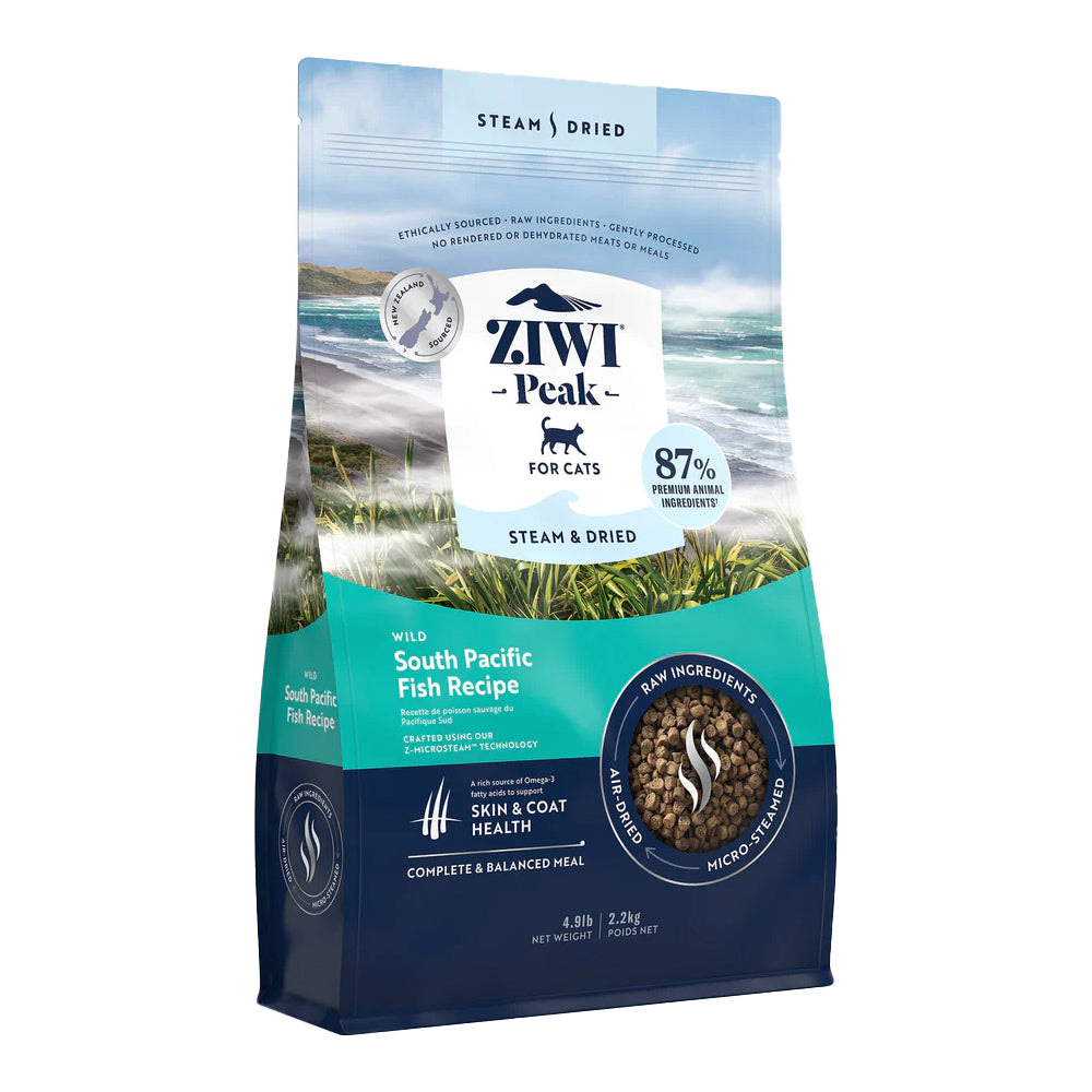 Ziwi Peak Steam Dried Wild South Pacific Fish Dry Cat Food vet