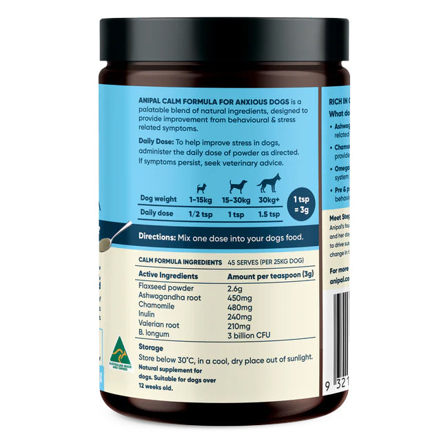 Anipal Calm Formula Powder Meal Topper 135g