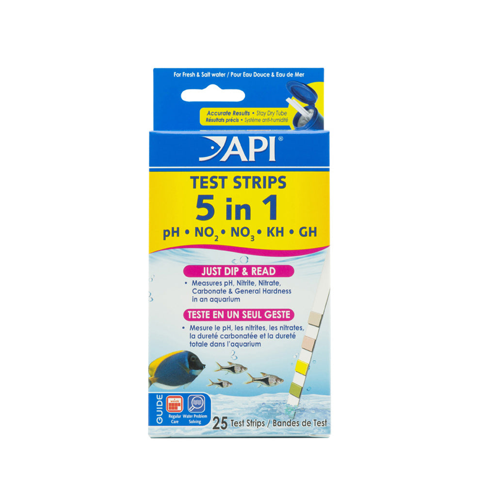 API 5-in-1 Aquarium Test Strips