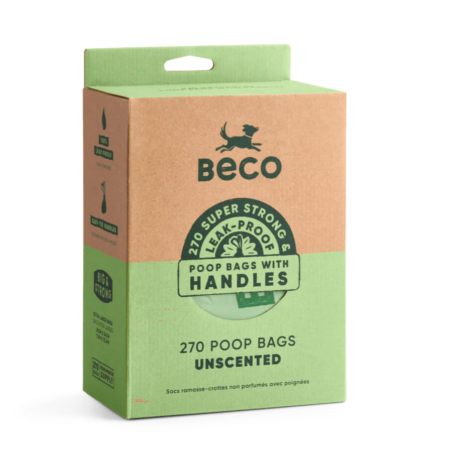 Beco Unscented Poop Bags with Handles - Large