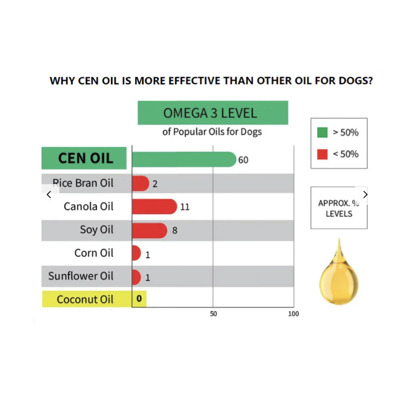 CEN Oil - First Cold Pressed Flaxseed Oil for Dogs 1L