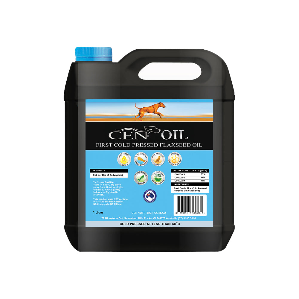 CEN Oil - First Cold Pressed Flaxseed Oil for Dogs 1L