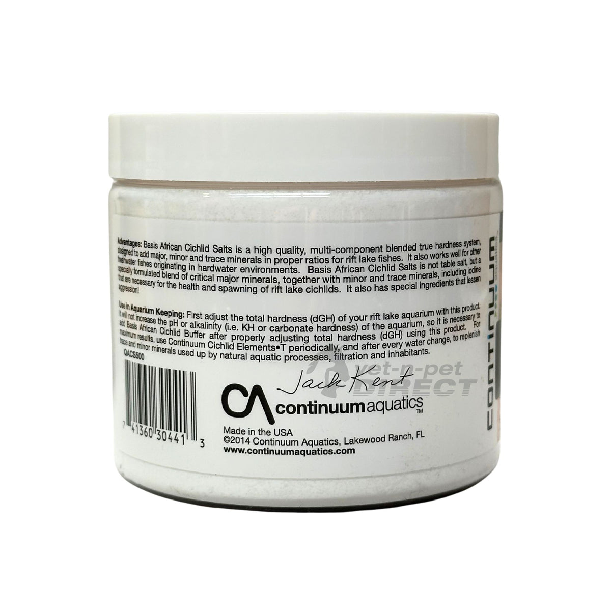 Continuum Basis African Cichlid Salts 500g