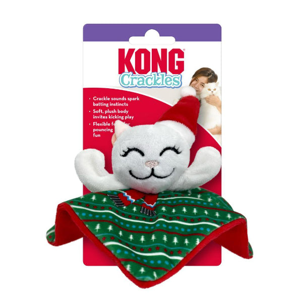 KONG Holiday Cat Crackles Santa