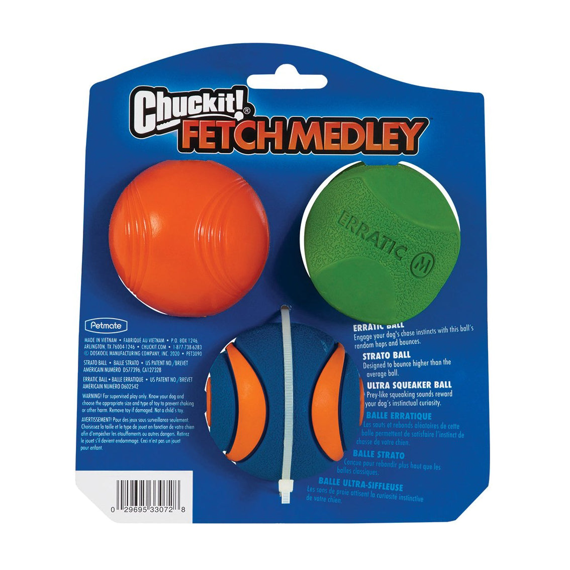 Chuckit! Fetch Medley Ball Set Medium Gen 2 - 3 Pack