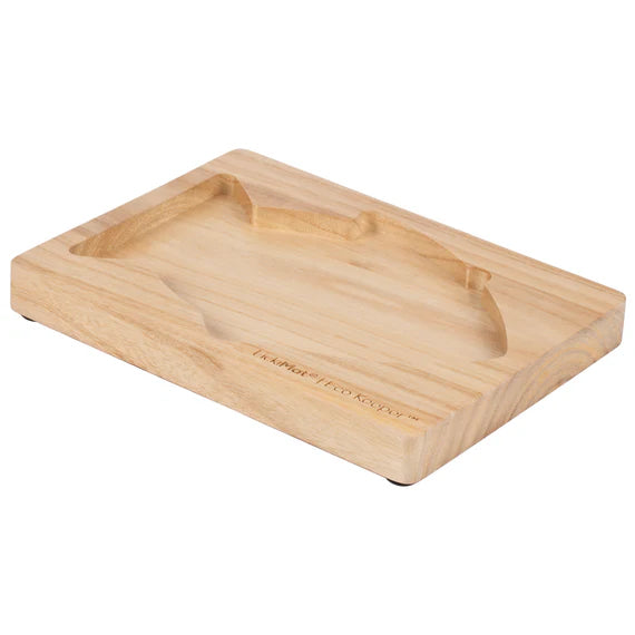 Lickimat Wooden Eco Slow Feeder Keeper for Fish Shaped Lick Mats