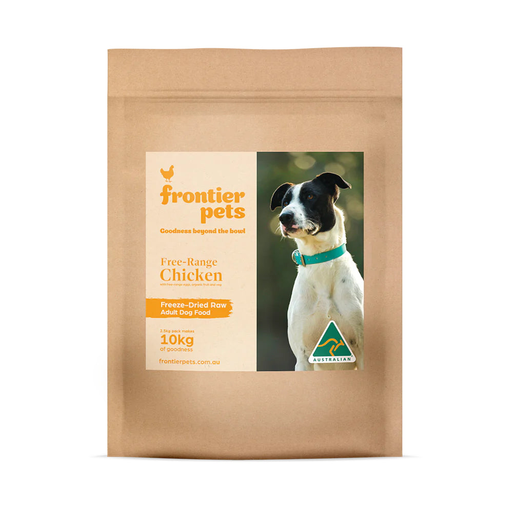 Frontier Pets Free-Range Chicken  Freeze-Dried Raw Adult Dog Food