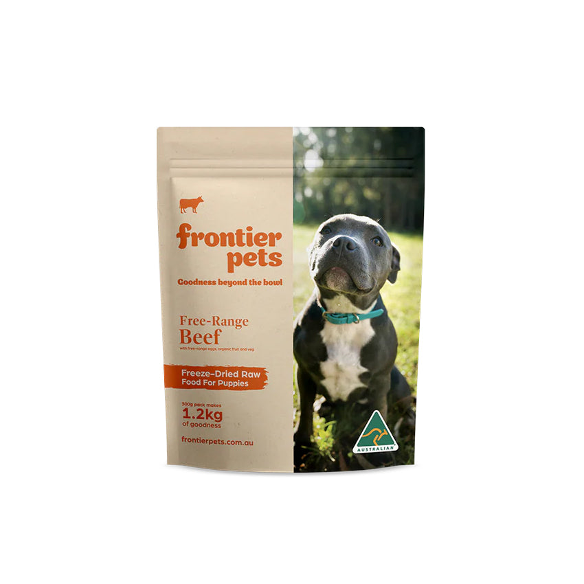 Frontier Pets Free-Range Beef Freeze-Dried Raw Food for Puppies