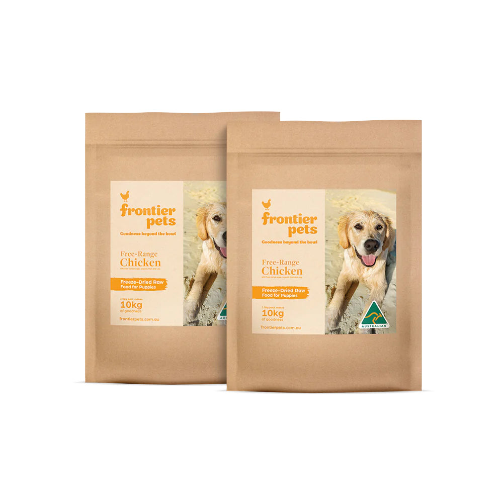 Frontier Pets Free-Range Chicken Freeze-Dried Raw Food for Puppies