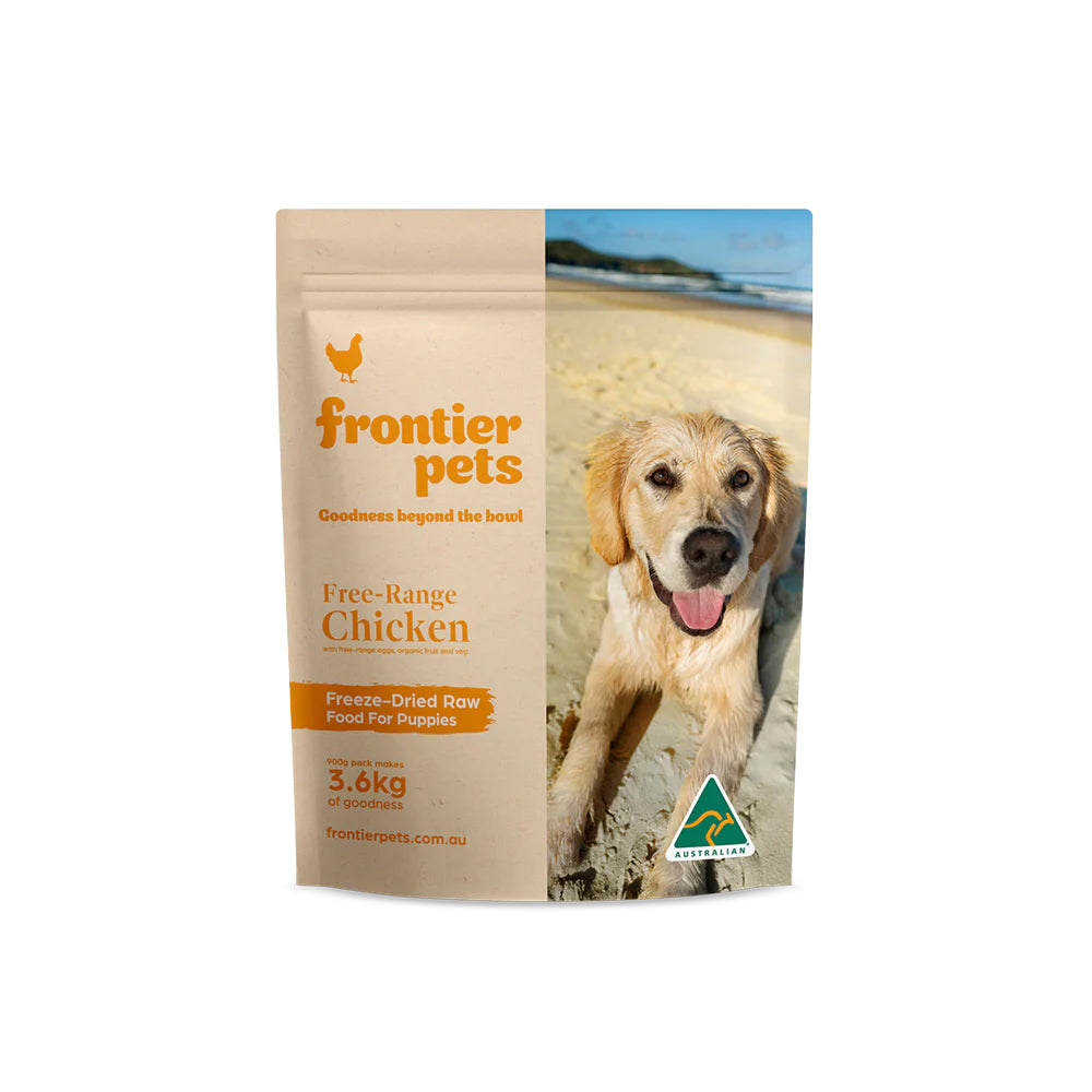 Frontier Pets Free-Range Chicken Freeze-Dried Raw Food for Puppies