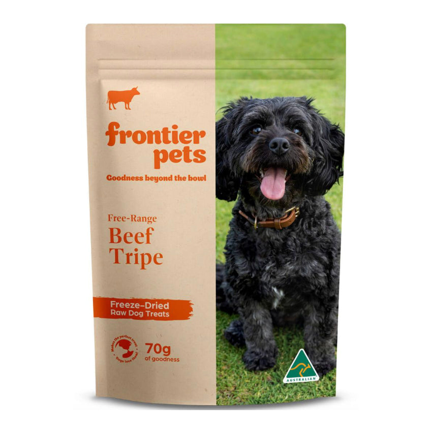 Frontier Pets Free-Range Beef Tripe Freeze-Dried Raw Dog Treats