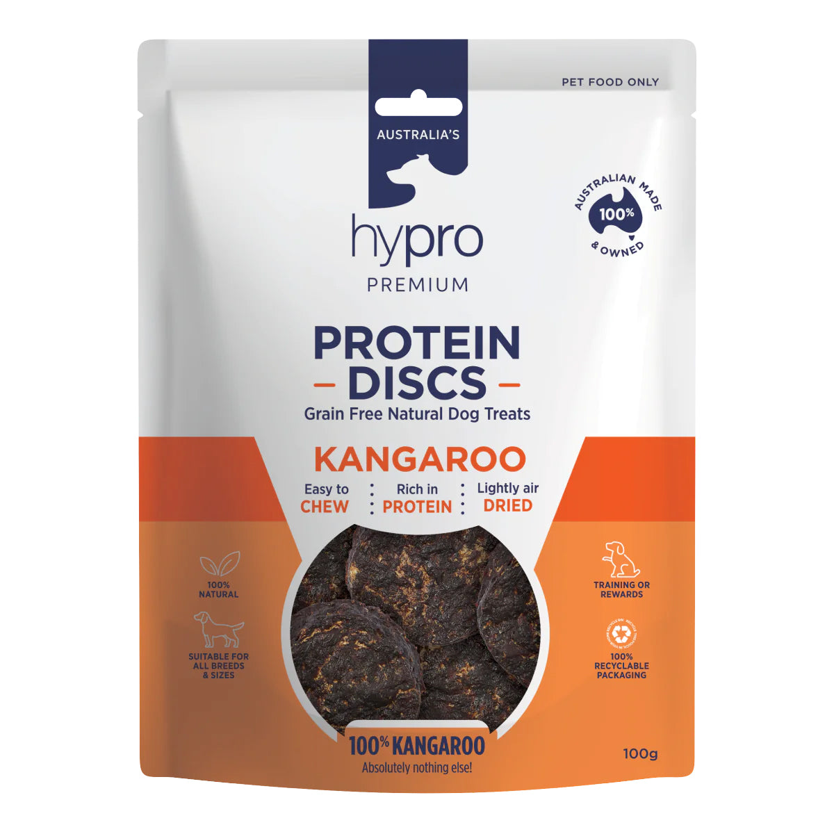 Hypro Premium Kangaroo Protein Discs 100g