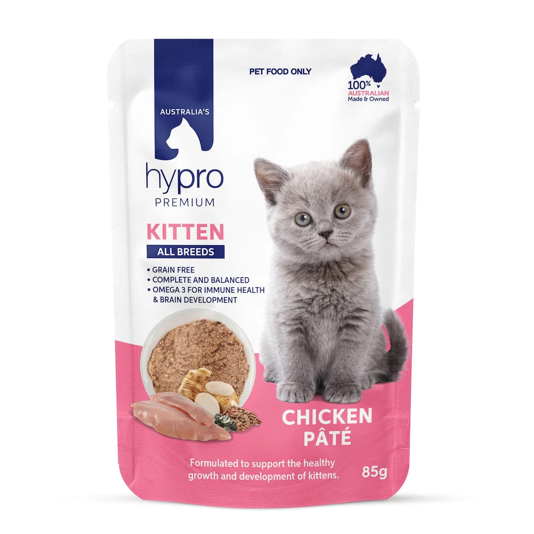 Hypro Premium Grain Free Chicken Paté for Kittens 85g x 12