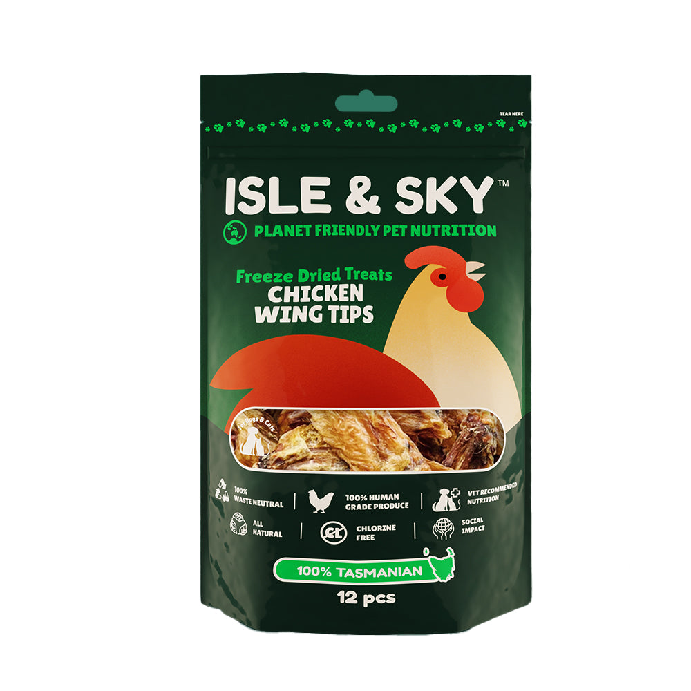 Isle &amp; Skye Chicken Wing Tips Freeze Dried Treats