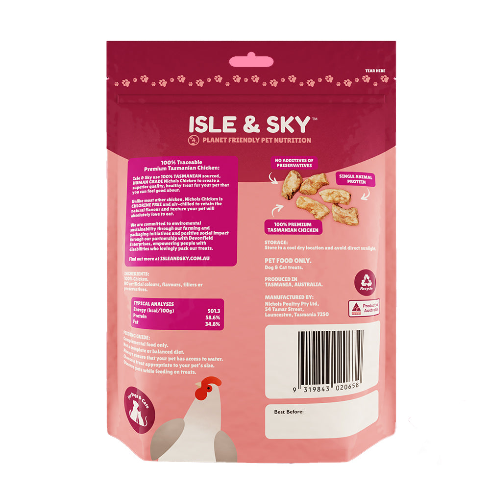 Isle &amp; Skye Chicken Neck Bites Freeze Dried Treats