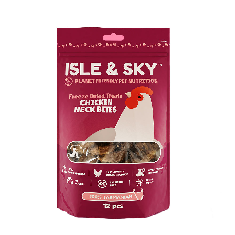 Isle &amp; Skye Chicken Neck Bites Freeze Dried Treats