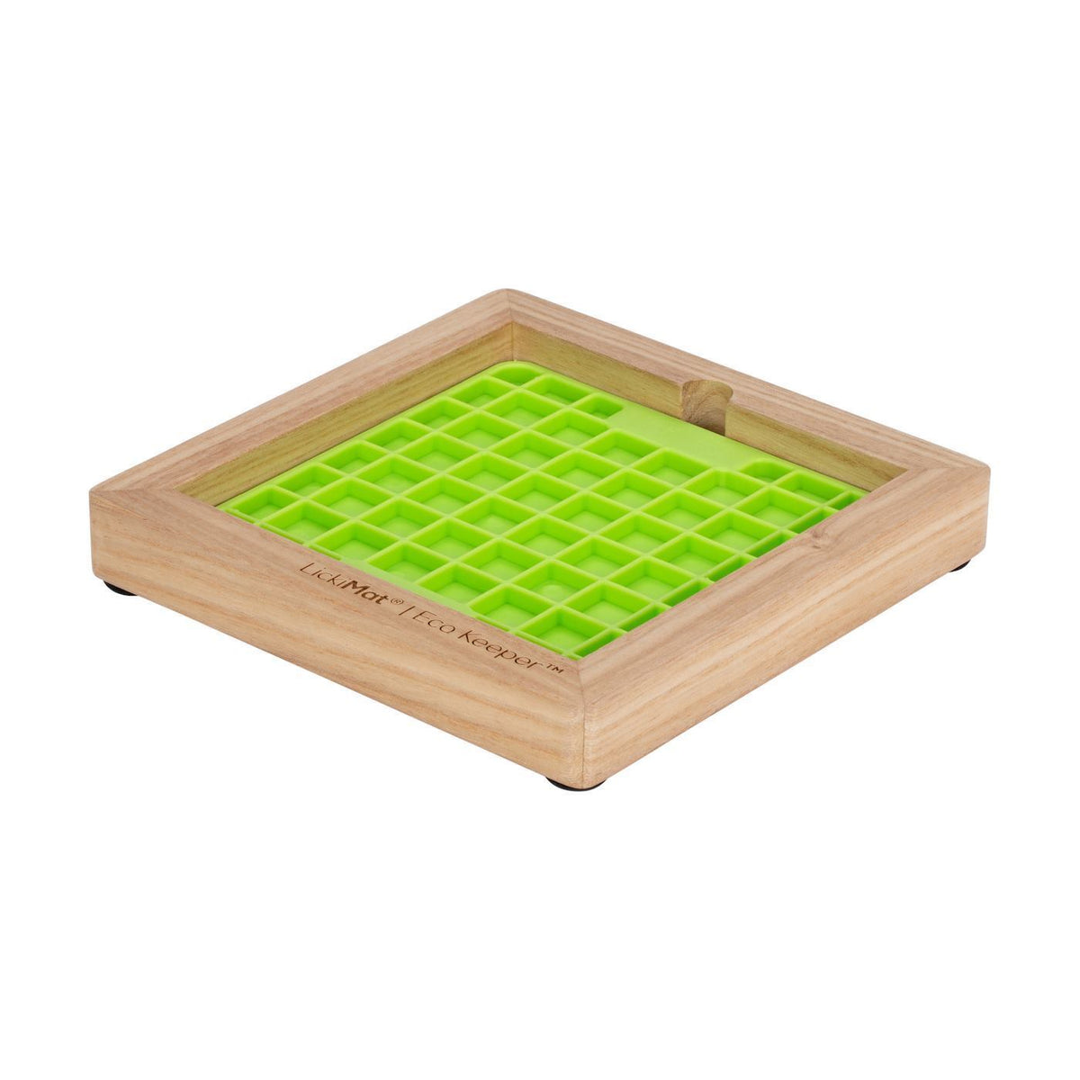 Lickimat Wooden Eco Slow Feeder Keeper for Mini Lick Mats