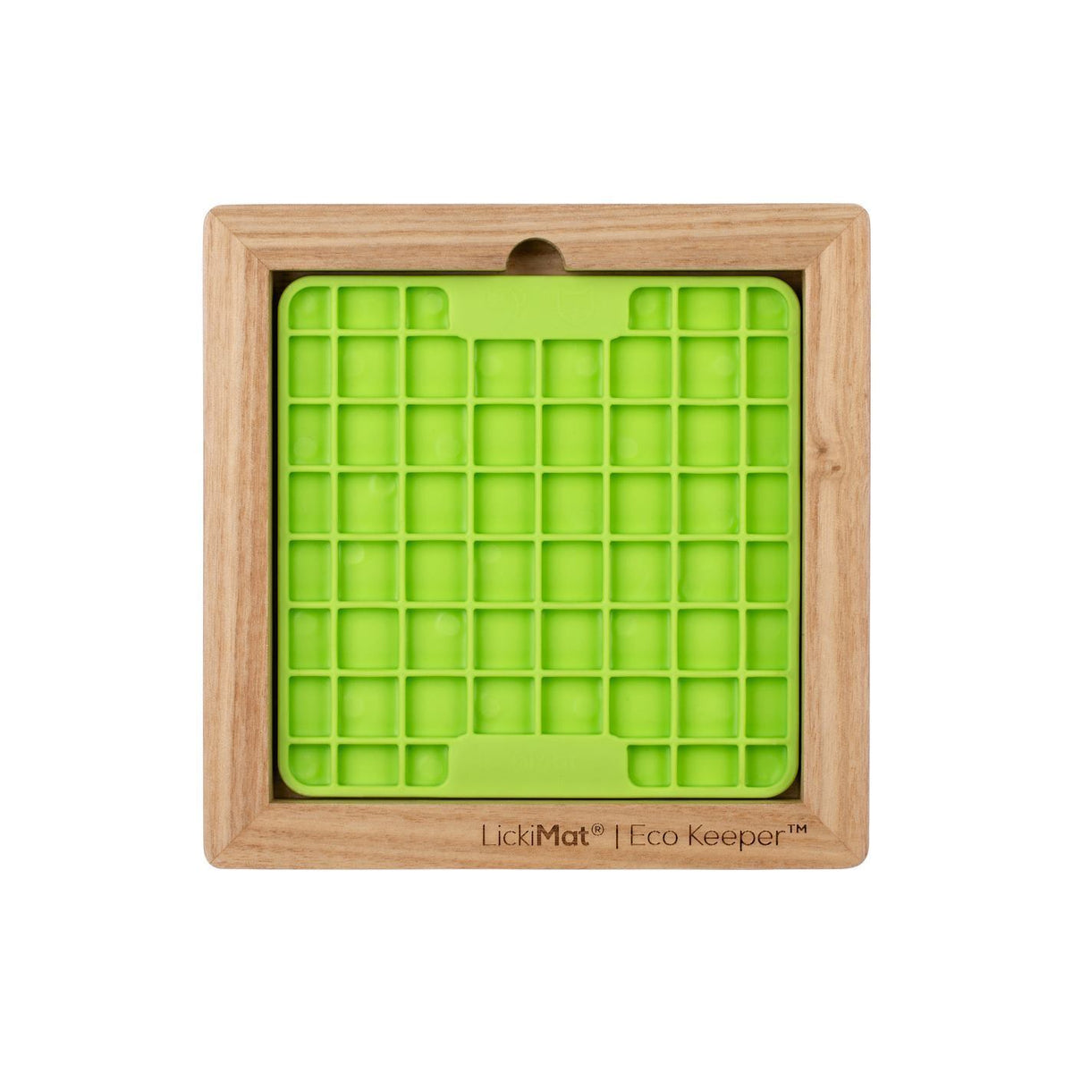 Lickimat Wooden Eco Slow Feeder Keeper for Mini Lick Mats