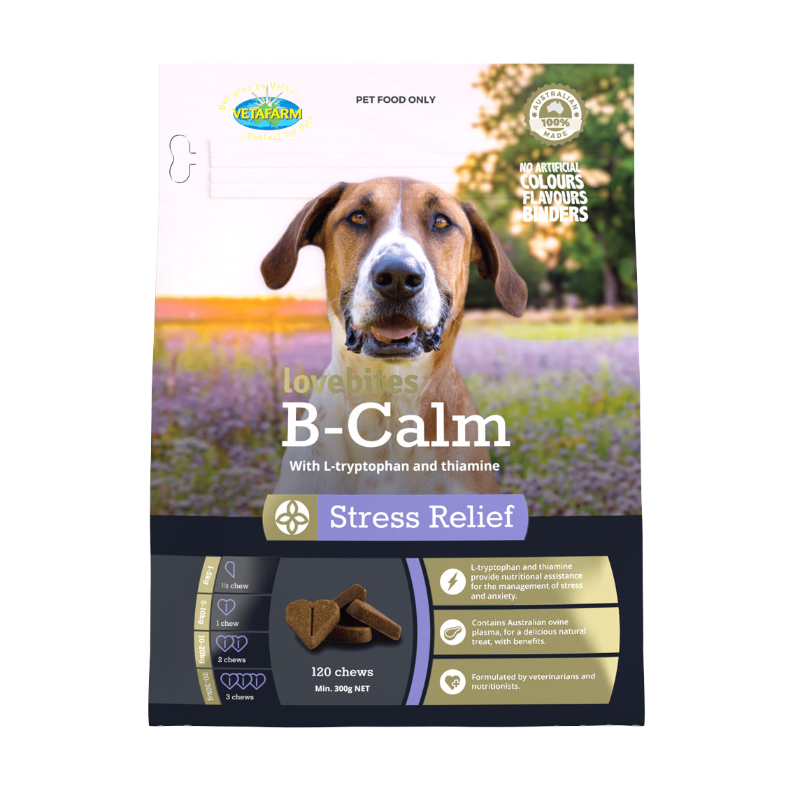 Lovebites B-Calm Stress Relief Chews for Dogs