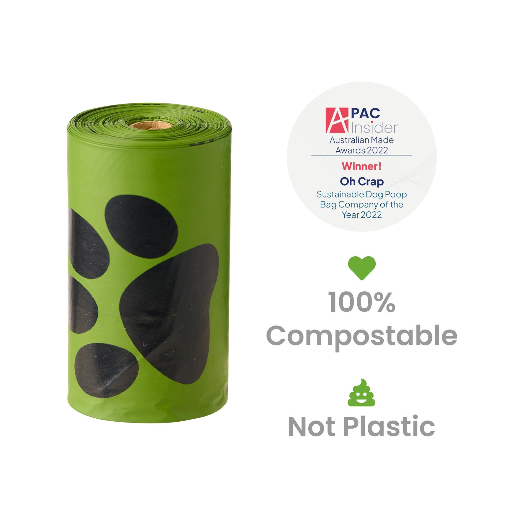 Oh Crap Compostable Dog Poop Bags vet n pet DIRECT