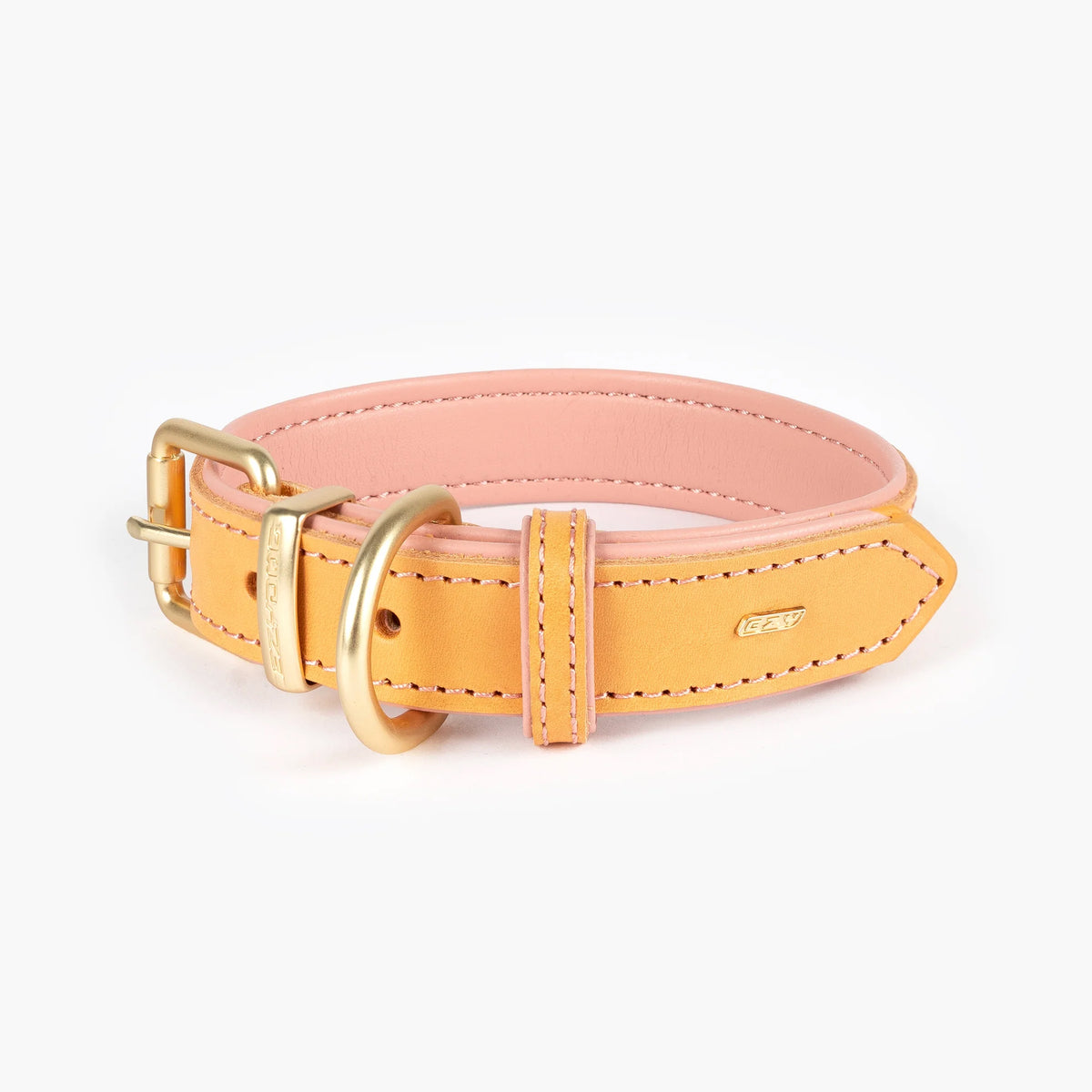 EzyDog Oxford Leather Classic Two Tone Dog Collar