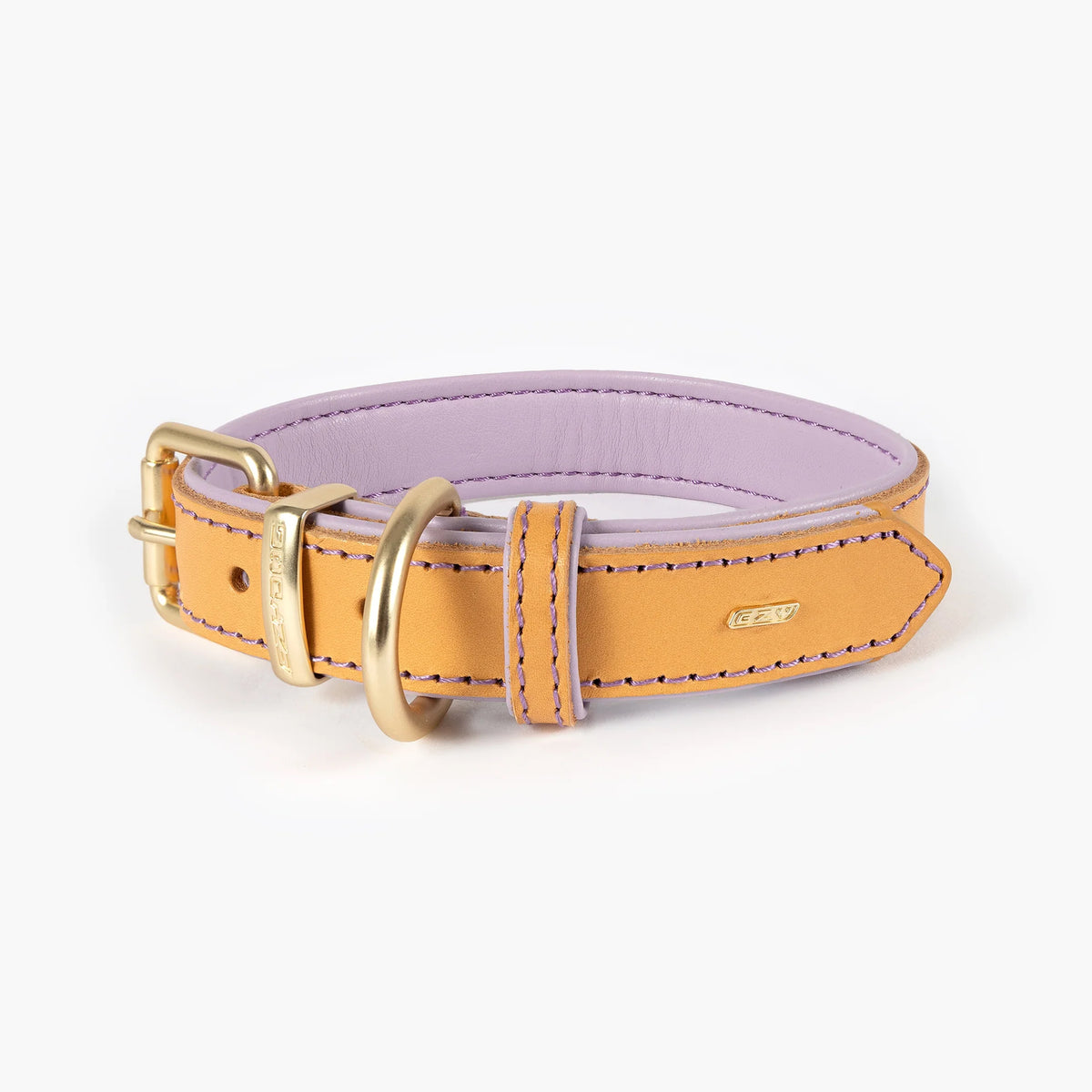 EzyDog Oxford Leather Classic Two Tone Dog Collar