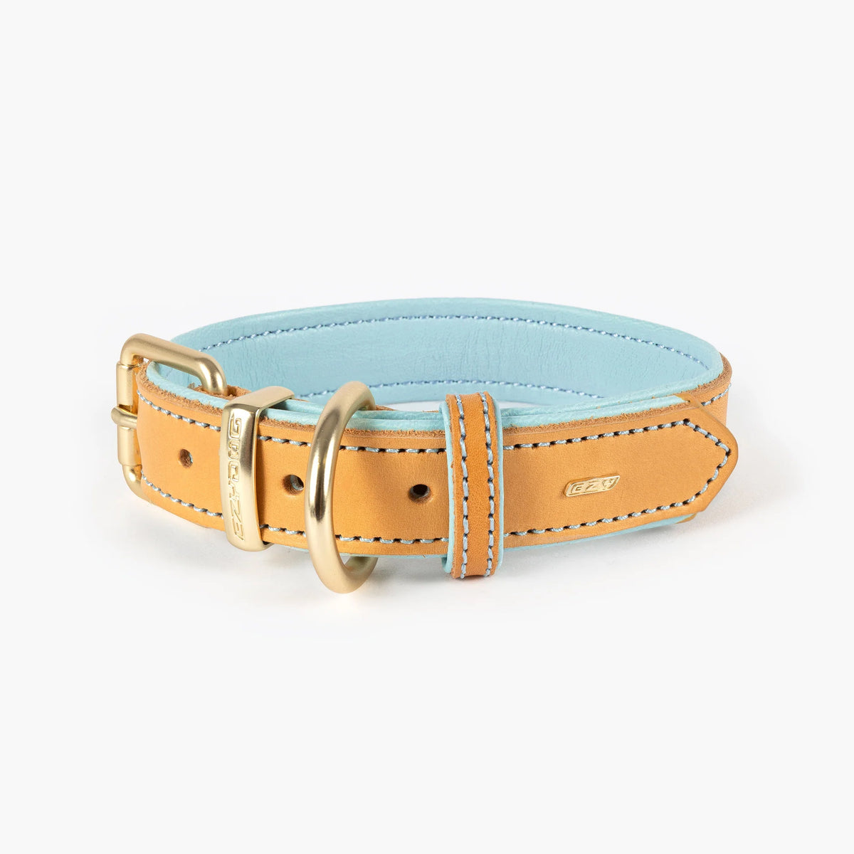 EzyDog Oxford Leather Classic Two Tone Dog Collar