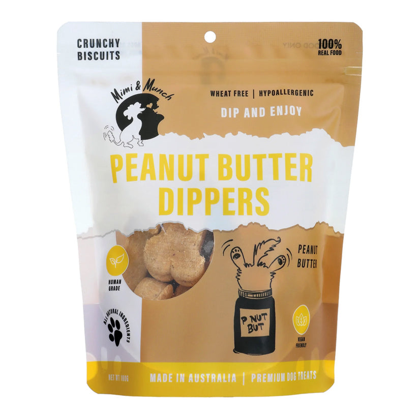 Mimi &amp; Munch Wheat Free Peanut Butter Dippers 180g