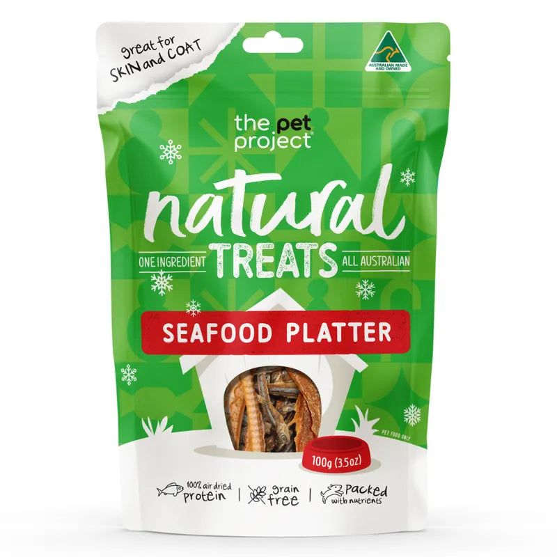 The Pet Project Natural Seafood Platter Treats 100g