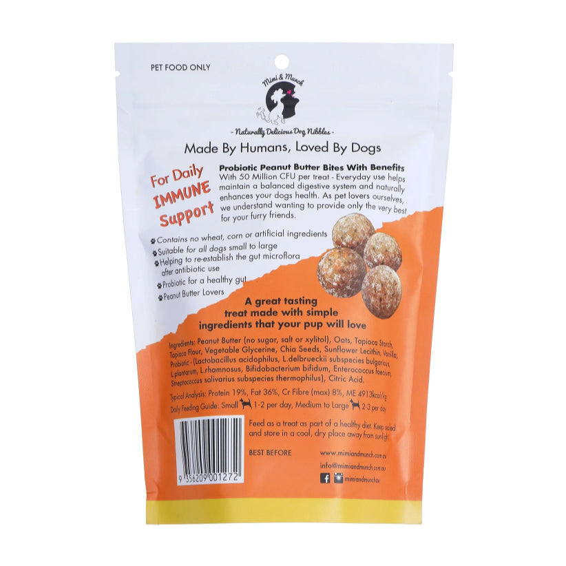 Mimi &amp; Munch Probiotic Peanut Butter Bites 150g