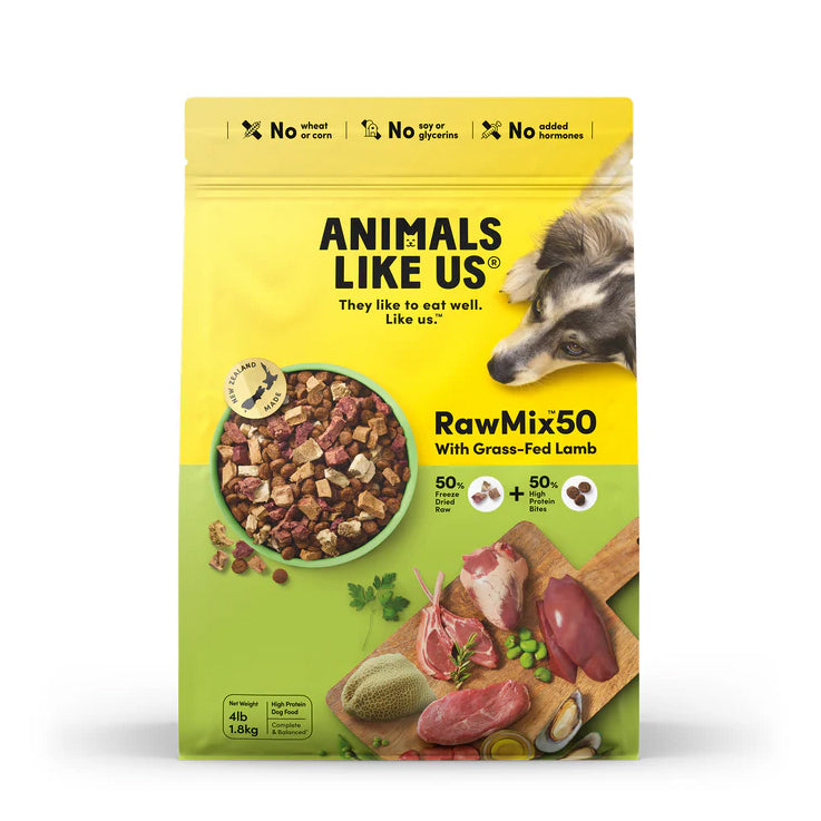 Animals Like Us RawMix50 with Grass Fed Lamb Dry Dog Food