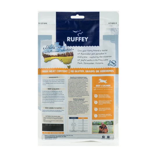 Ruffey Air-Dried Beef &amp; Salmon Dog Food 454g