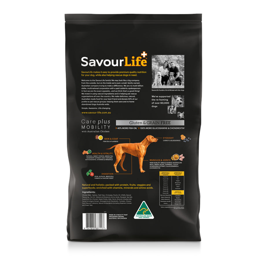 SavourLife Care Plus Grain Free Mobility with Australian Chicken Adult Dog Food