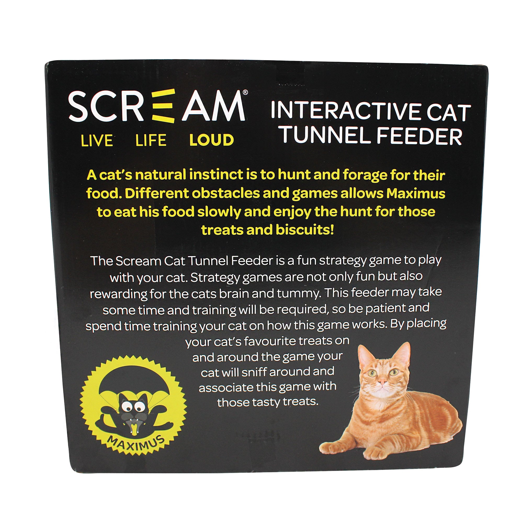 Scream Interactive Cat Tunnel Feeder | vet-n-pet DIRECT