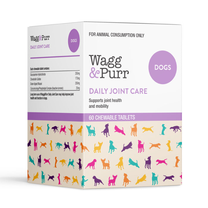 Wagg &amp; Purr Daily Joint Care for Dogs - 60 Chewable Tablets