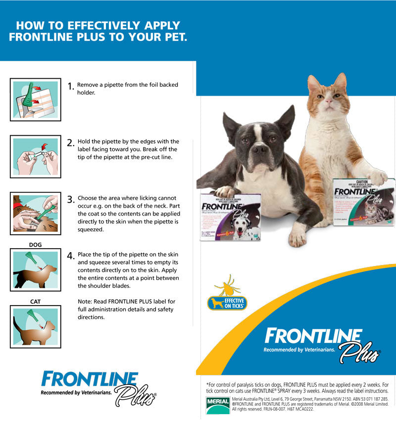 Frontline plus for sales cats and dogs