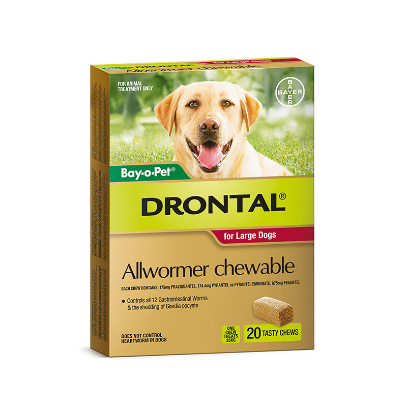 Drontal sales allwormer chewable