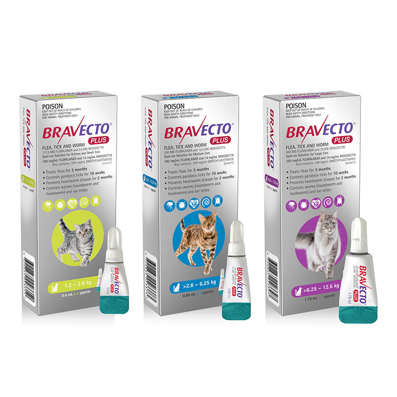 Bravecto plus for cats hot sale nz