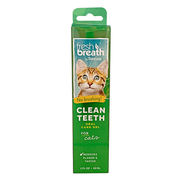 Tropiclean Clean Teeth Gel for Cats 59mL - vet-n-pet DIRECT