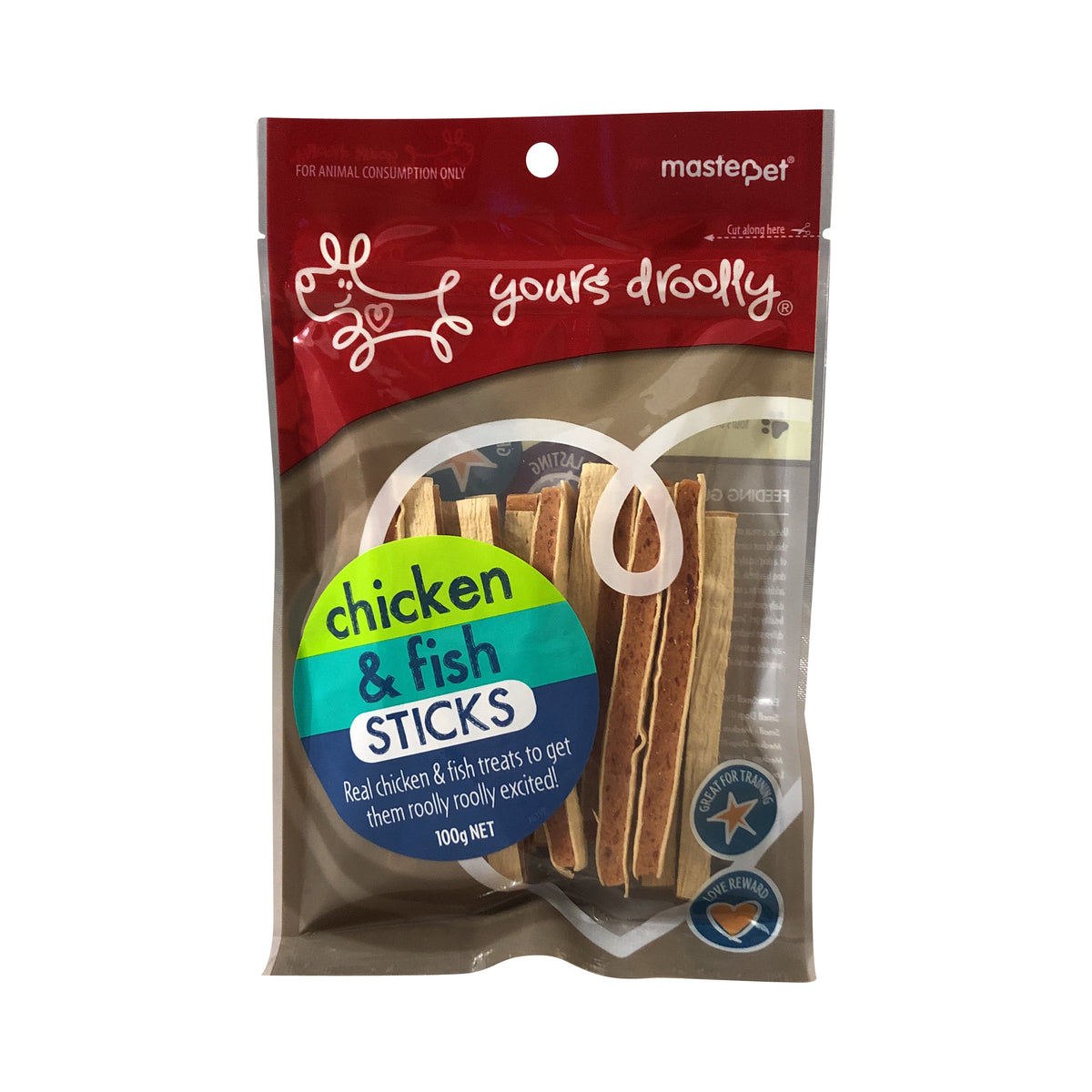 Yours Droolly Chicken &amp; Fish Sticks  100g