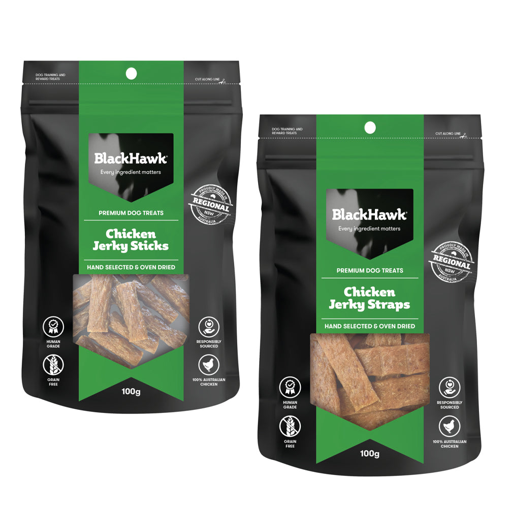 Black Hawk Chicken Jerky Dog Treats 100g