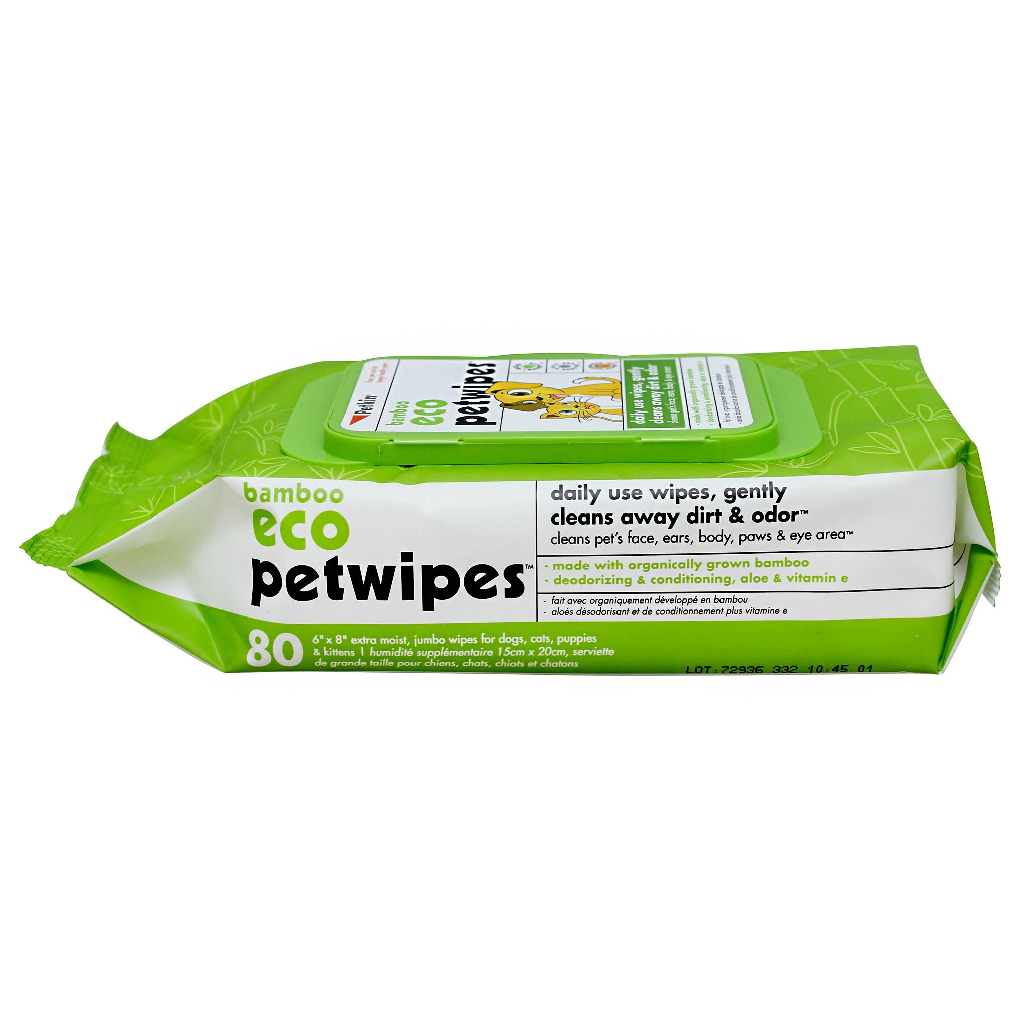 Petkin bamboo shop eco pet wipes