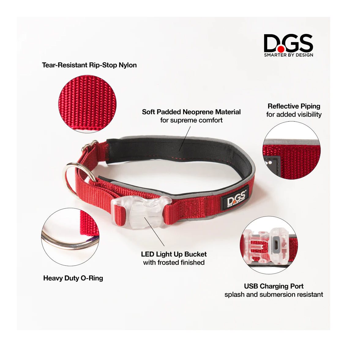 DGS Comet LED Safety Collar