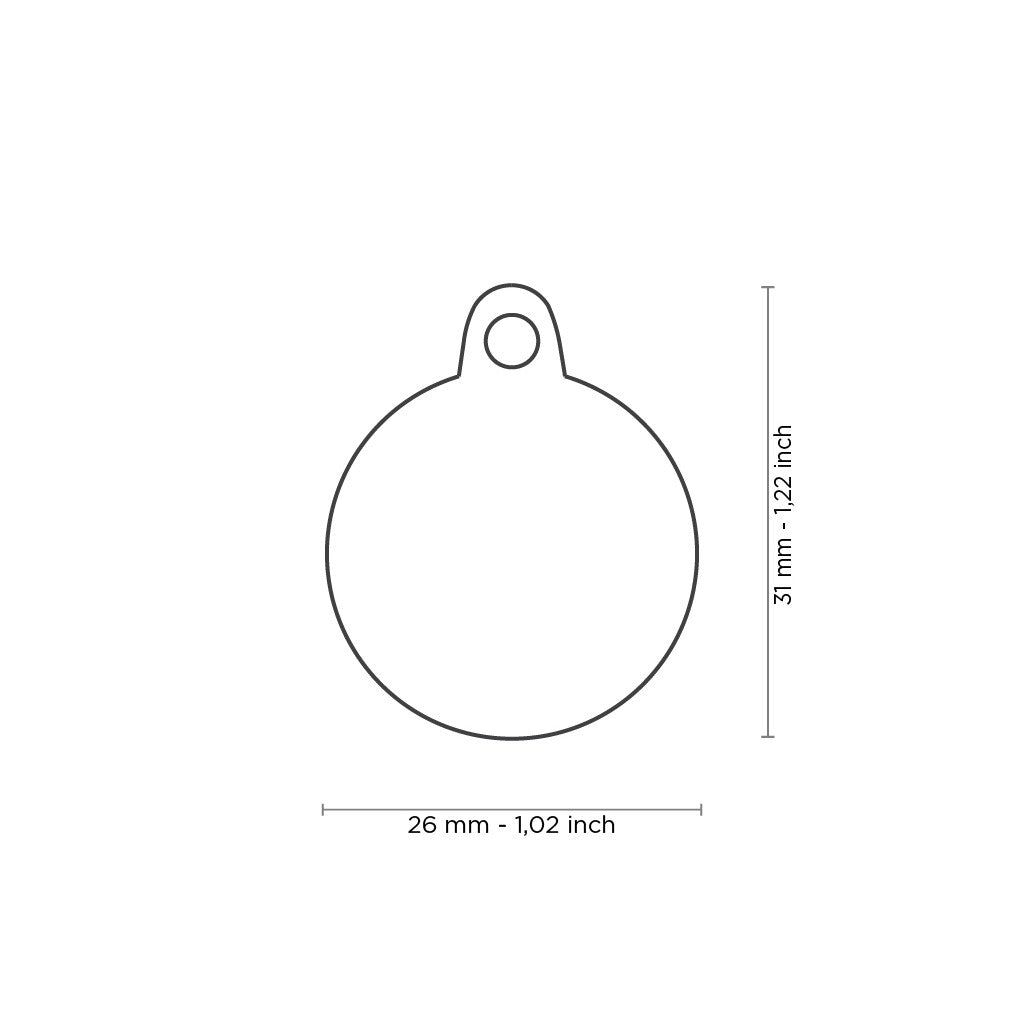 Circle Pet ID Tag