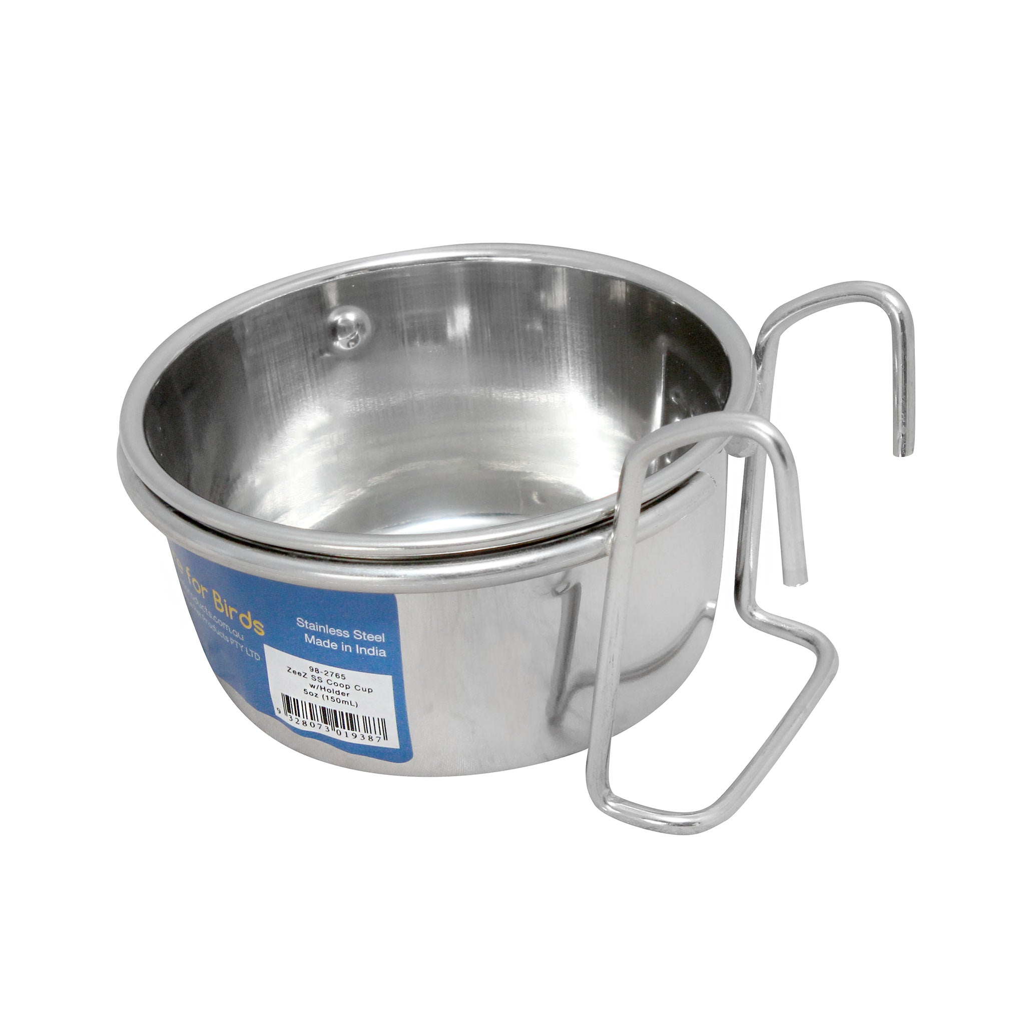 OmniPet Stainless Steel Coop Cup with Hook Mount, 30 oz