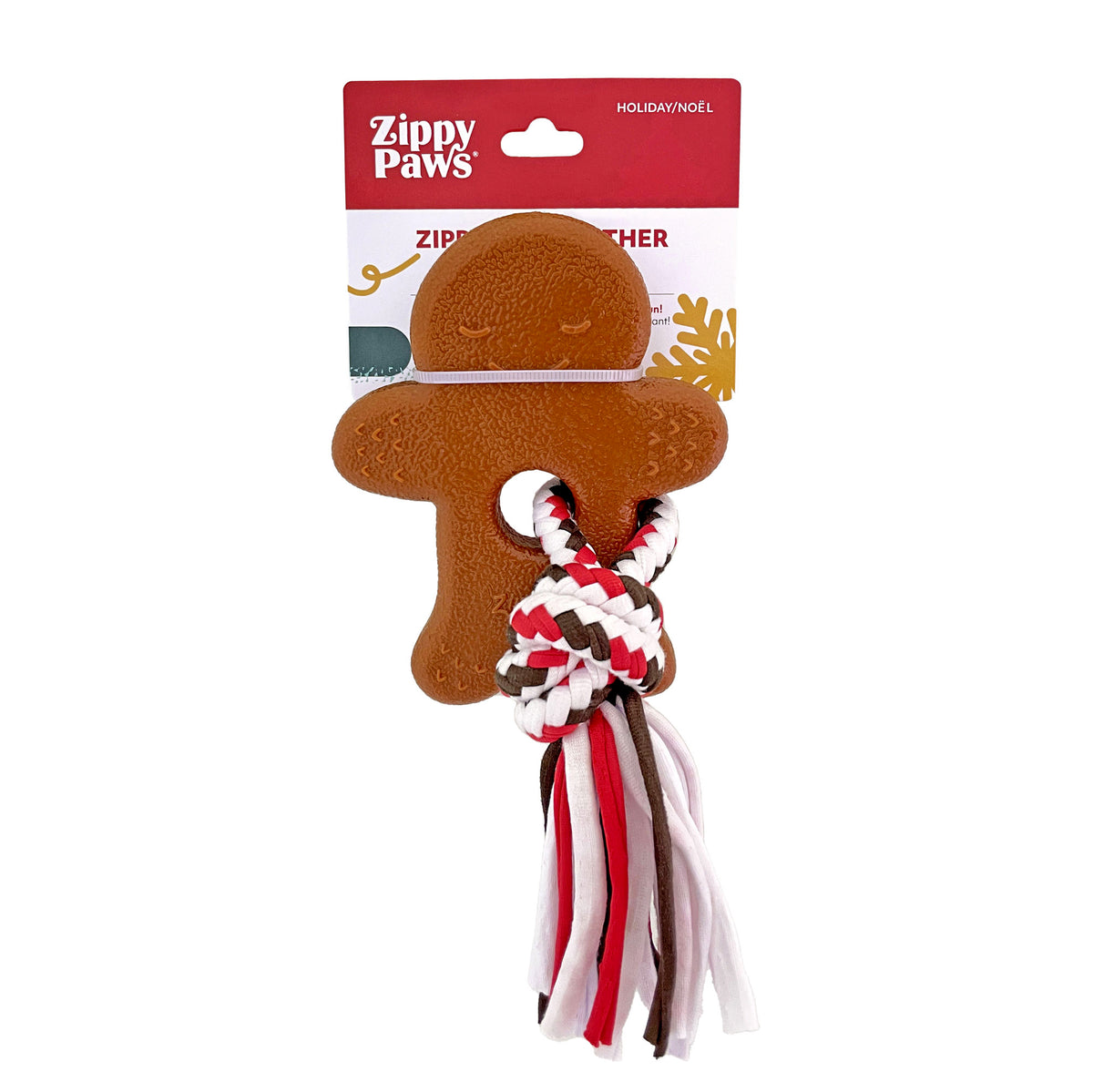 Zippy Paws Holiday Teetherz - Gingerbread Man